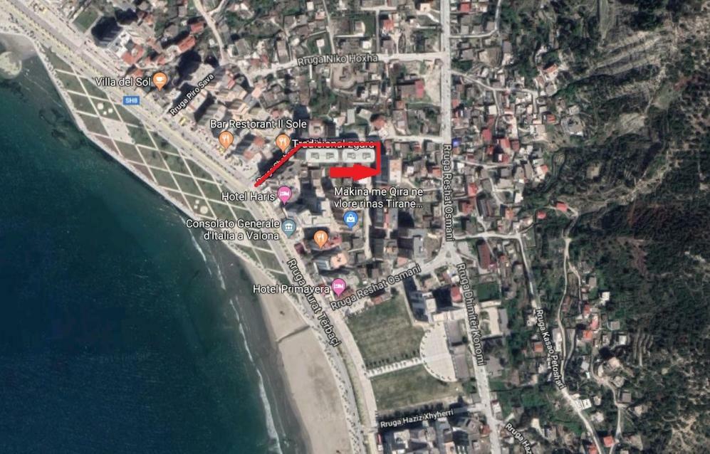 Lindita'S Seaview Appartment Vlorë Eksteriør bilde